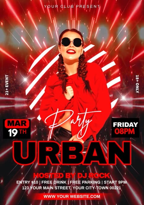 urban party video ads fads flyer Template | PosterMyWall