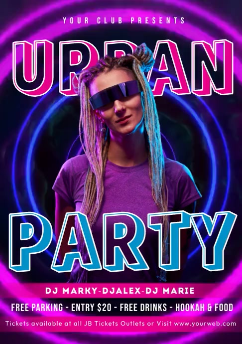 Urban Party Video Template A4