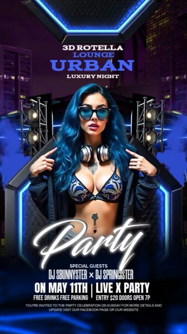 urban party video template Instagram Reel
