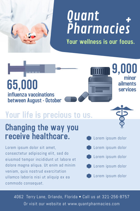 Urban Pharmacy Advertisement Flyer Template | PosterMyWall