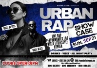 Urban Rap: Streets Own Stage A4 template