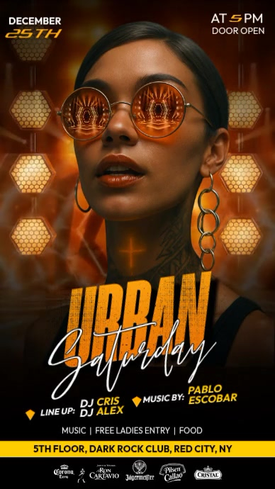 Urban Saturday Event Poster Template | PosterMyWall