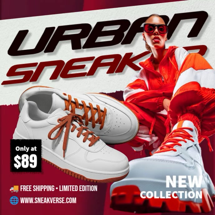 Urban Sneaker Collection Ads Instagram Post template