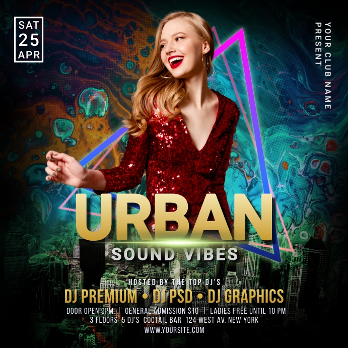 Copy of Urban Sound Vibes Instagram Post | PosterMyWall