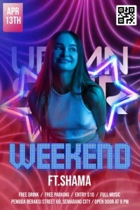 Urban Star Poster template