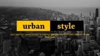 urban style blog header design template