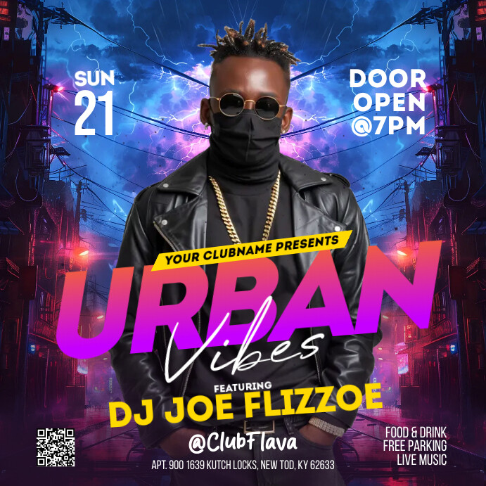 Urban Vibes Template | PosterMyWall