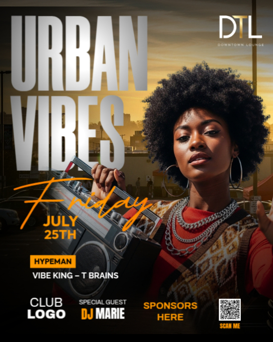 Urban Vibes Friday Template Instagram Portrait