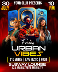 urban vibes party Instagram Portrait template