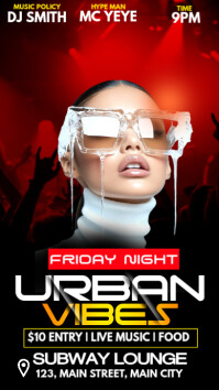 urban vibes party Instagram Story template