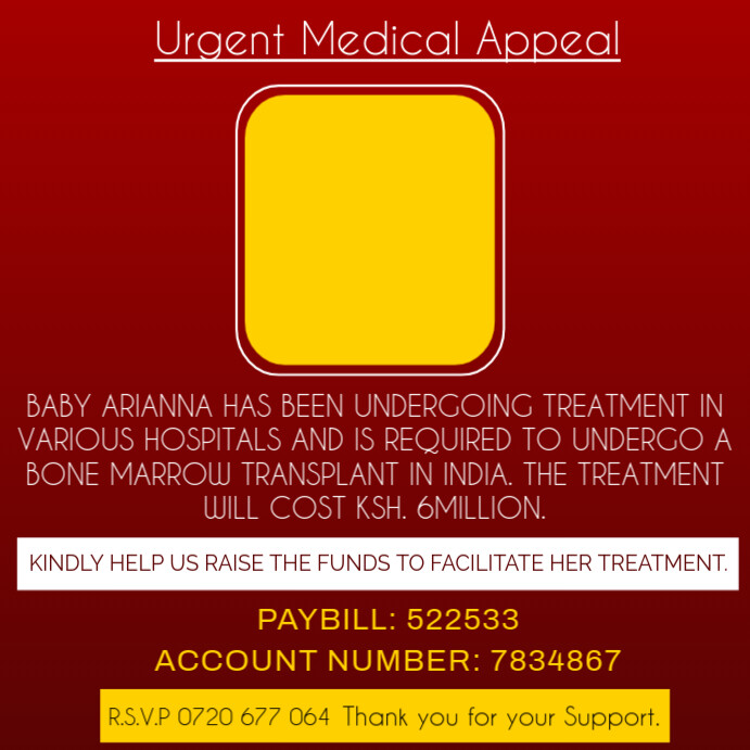Urgent Medical Appeal Design Template | PosterMyWall