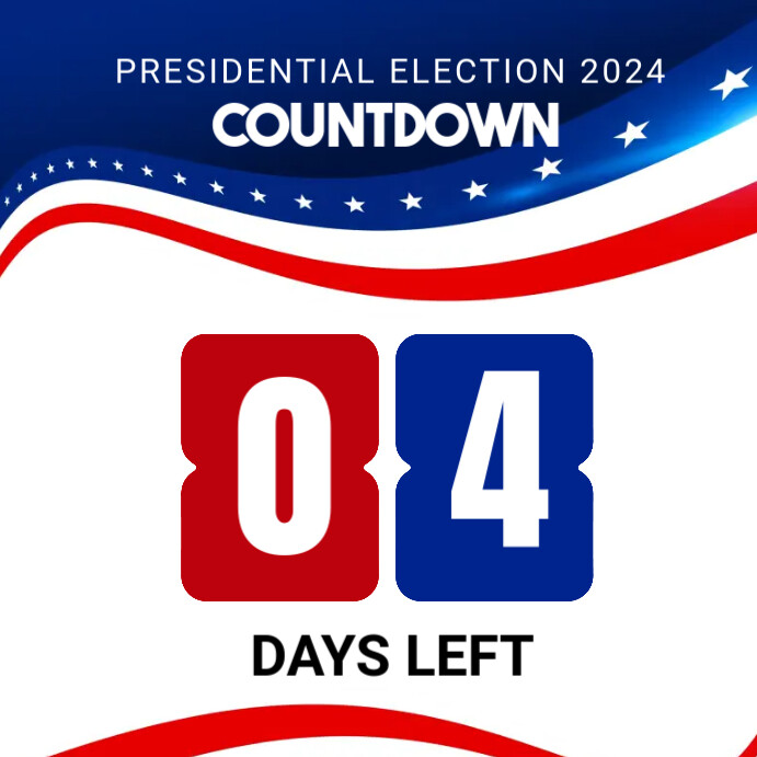 US Election Countdown Design Template | PosterMyWall