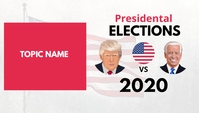 Elections 2020 blog header us president color Template | PosterMyWall
