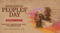 US Indigenous People’s Day Twitter Post Des template