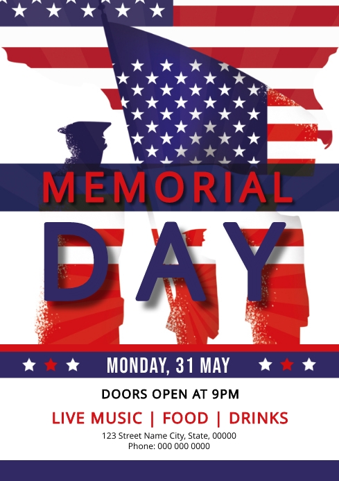 Us Memorial Day Flyer Template | PosterMyWall