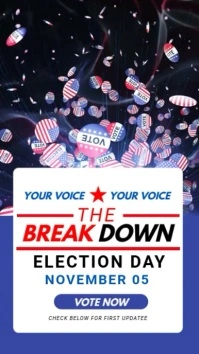 US Presidential Election Day Template História do Instagram