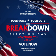 US Presidential Election Day Template Square (1:1)