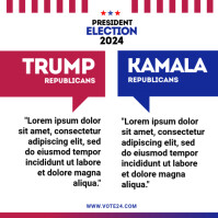 US Presidential Election 2024 Instagram Post Template | PosterMyWall