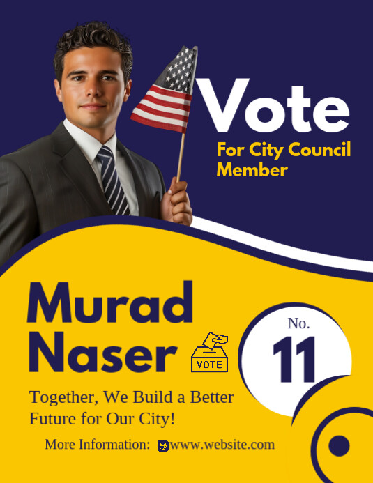 Us Presidential Elections Template Flyer PosterMyWall