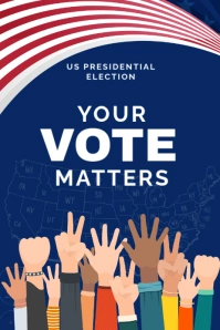 USA Election Campaign Banner Template Pinterest Graphic