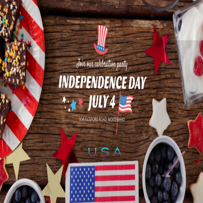 Usa independence day Instagram Post template