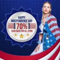 USA Independence Sale Logo template