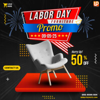 Labor Dat Square Promo Labor day Template | PosterMyWall