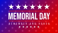 USA Memorial Day Template Facebook Cover Video (16:9)