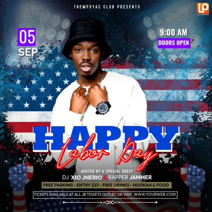 USA Party Rapper Ads Template | PosterMyWall