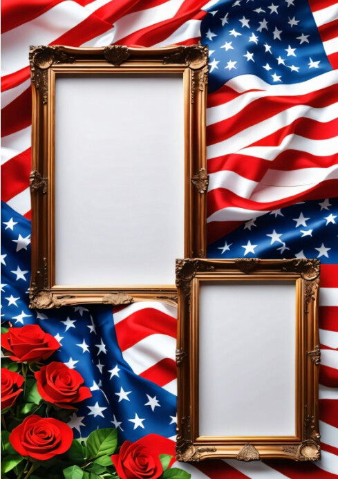 USA President and Vice president picture frame template Modelo ...