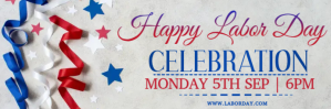 White Labor Day Celebration Twitter-header Template