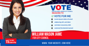 Usa Vote Cast Facebook Event Cover template