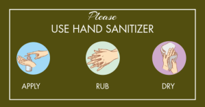 USE HANDSANITIZER FLYER Image partagée Facebook template