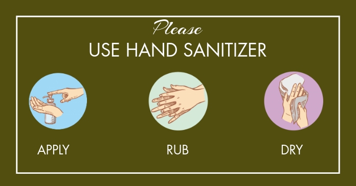 Verwenden Handsanitizer Flyer Vorlage Postermywall