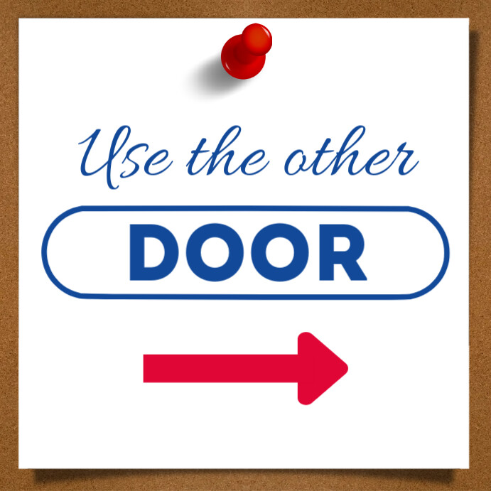 use the other door Instagram Post template