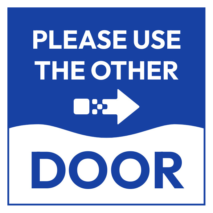 Plantilla de Use the other door flyer template sign | PosterMyWall