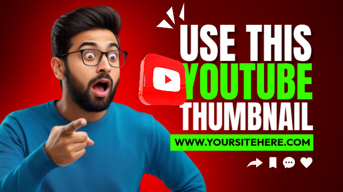 use this youtube thumbnail template