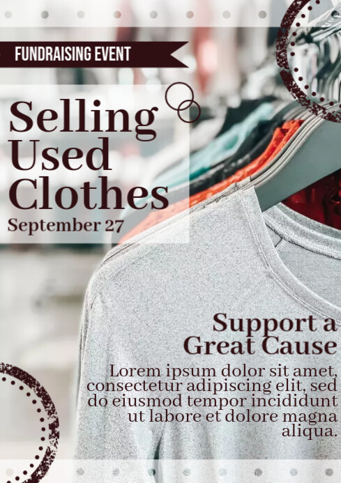 Copy of Used Clothes Sale Ads | PosterMyWall