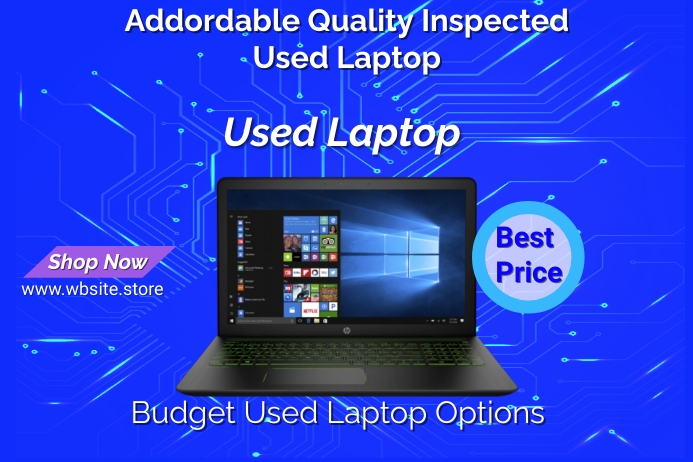 Used laptop sell Template | PosterMyWall