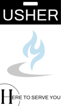 USHERS BADGE Business Card template