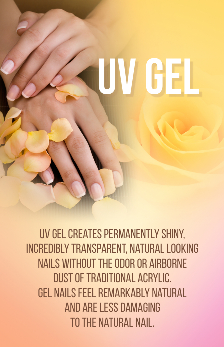 UV GEL NAILS Tabloid template