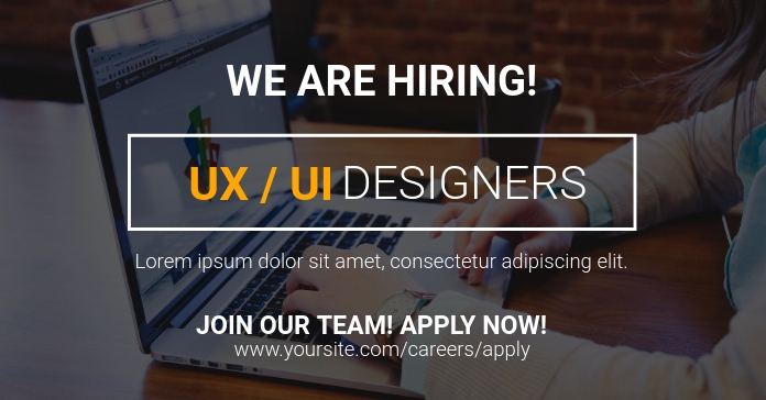 UX / UI Hiring Facebook Ad Template | PosterMyWall