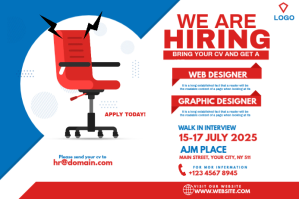 vacancy announcement flyer Label template