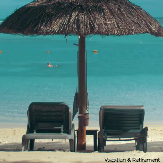 Vacation & Retirement Wpis na Instagrama template