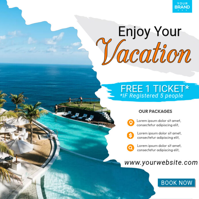 Vacation And Resort Template | PosterMyWall