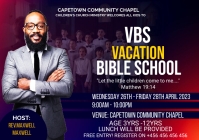 vacation bible school church flyer A3 template
