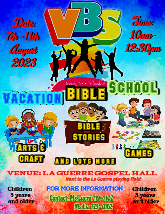 Vacation Bible School Template PosterMyWall