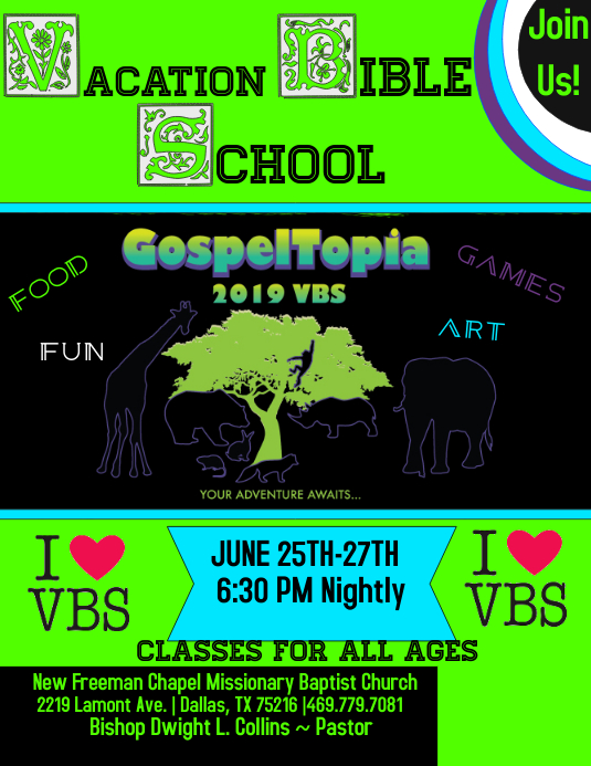 Copy of Vacation Bible School | PosterMyWall