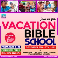 vacation bible school Instagram Post template