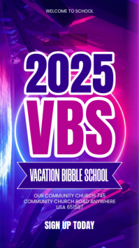 vacation bible school Instagram Story template